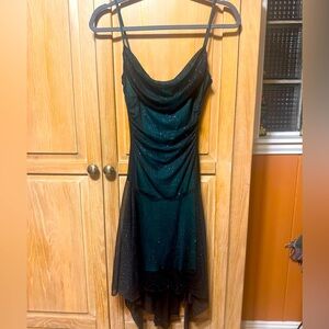 Elegant Dark Green Evening Dress